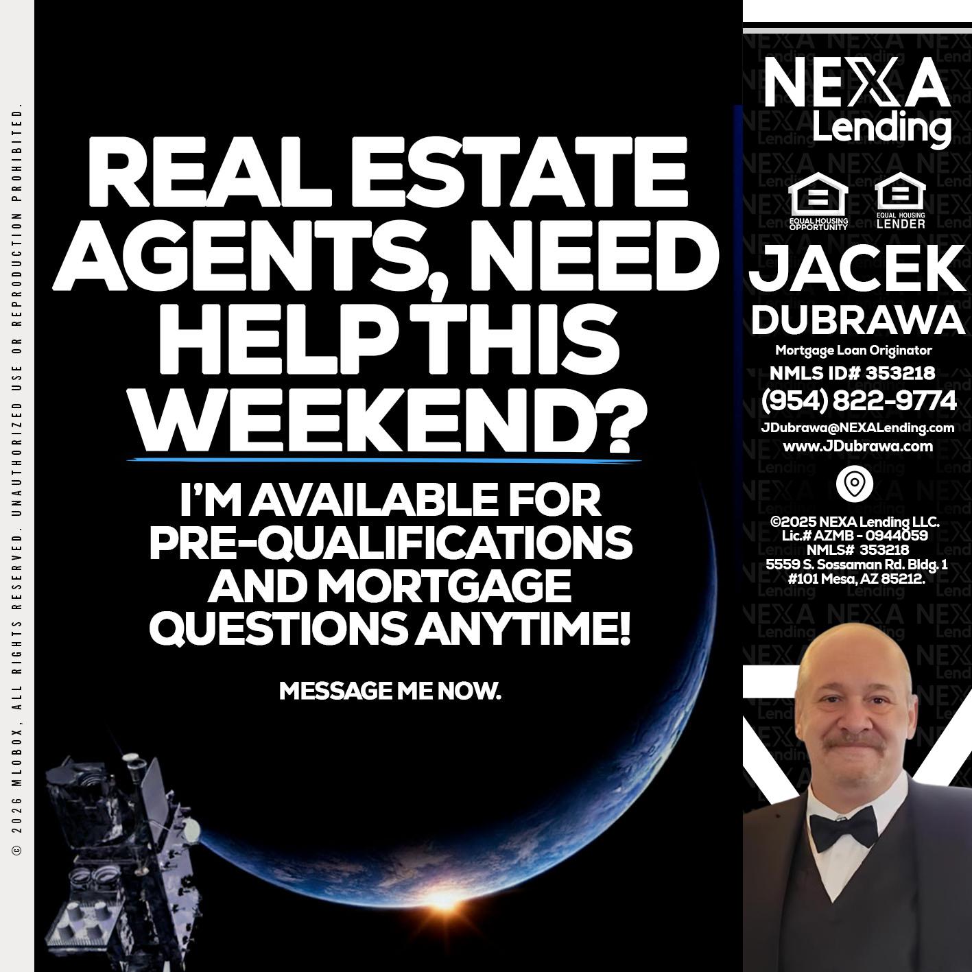 REAL ESTATE AGENTS - Jacek Dubrawa -Senior Loan Officer
