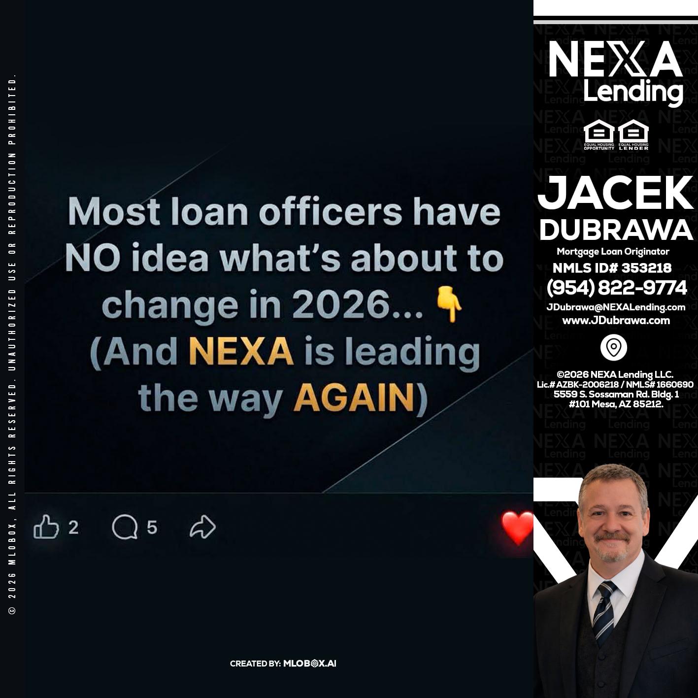 most loan officers - Jacek Dubrawa -Senior Loan Officer