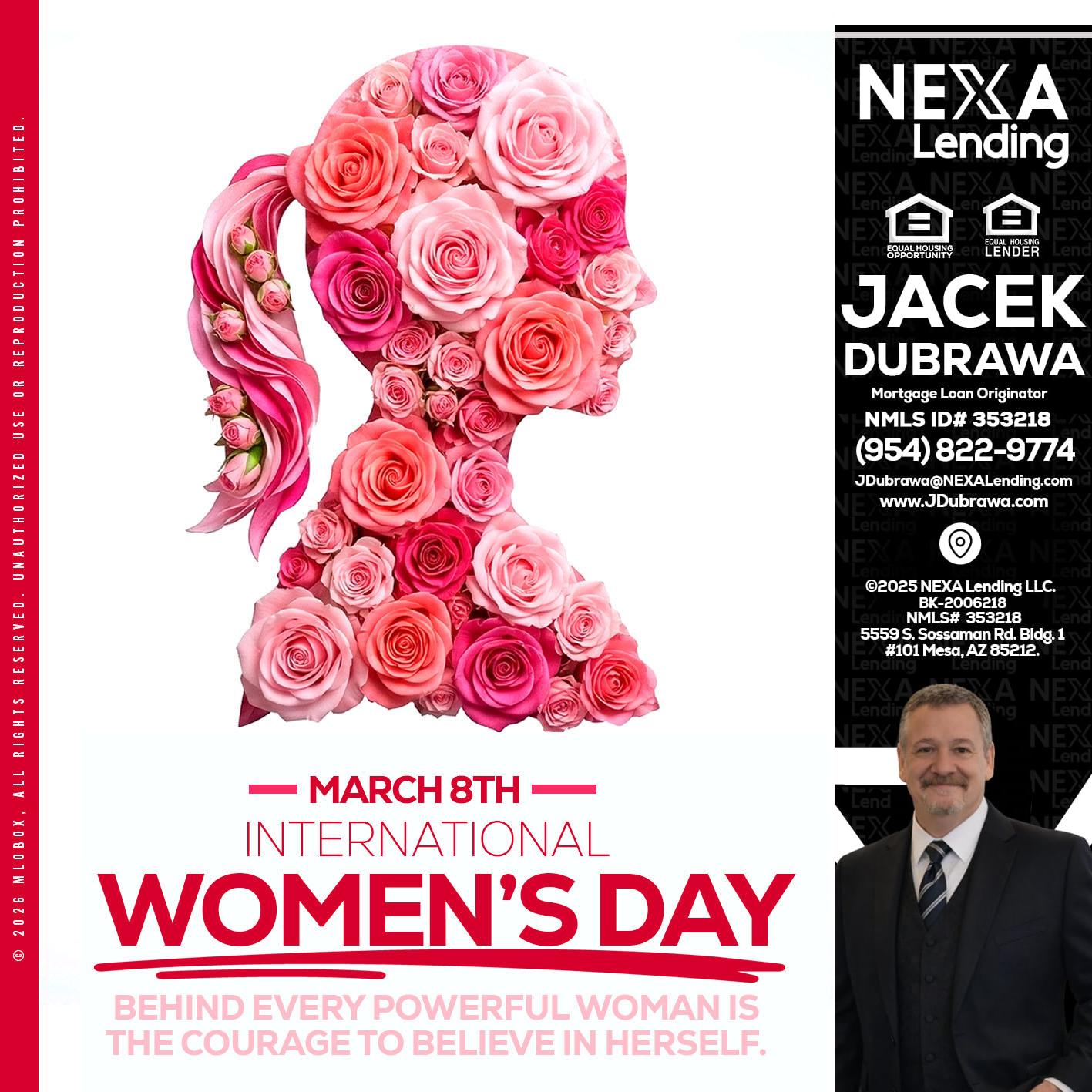 MARCH 8TH - Jacek Dubrawa -Senior Loan Officer