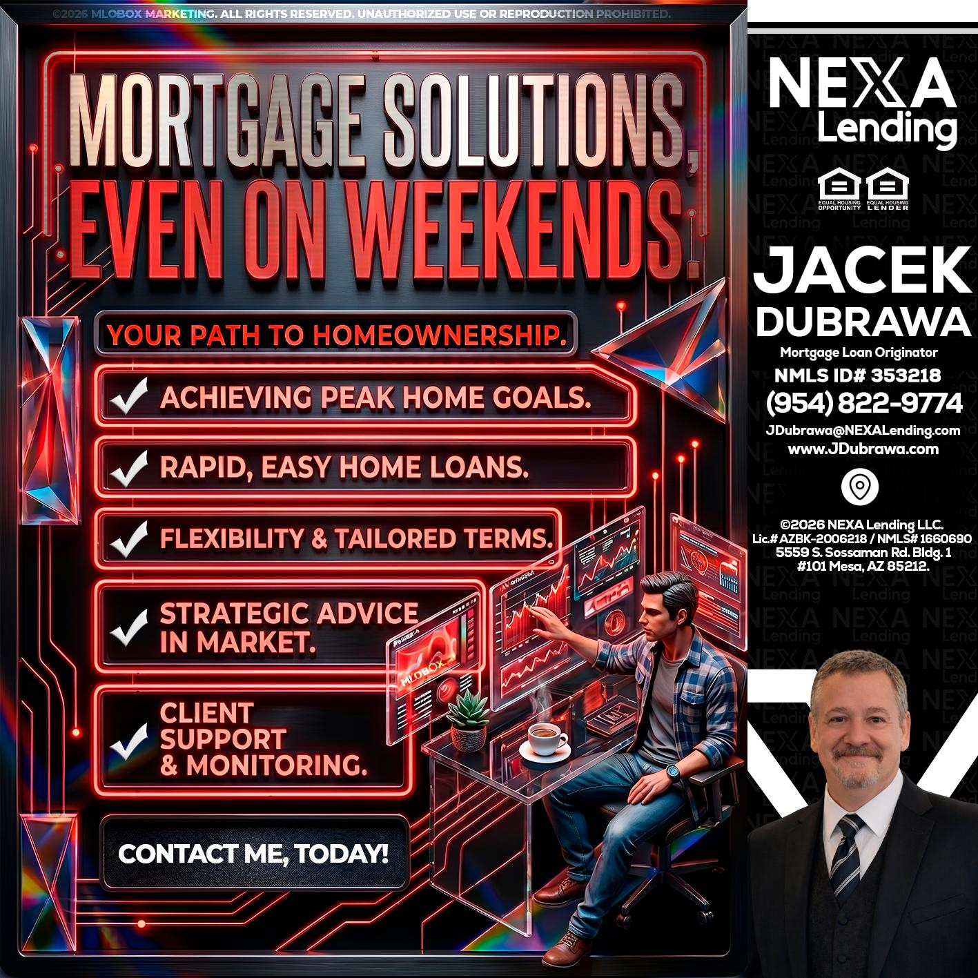 WEEKEND SOLUTIONS - Jacek Dubrawa -Senior Loan Officer