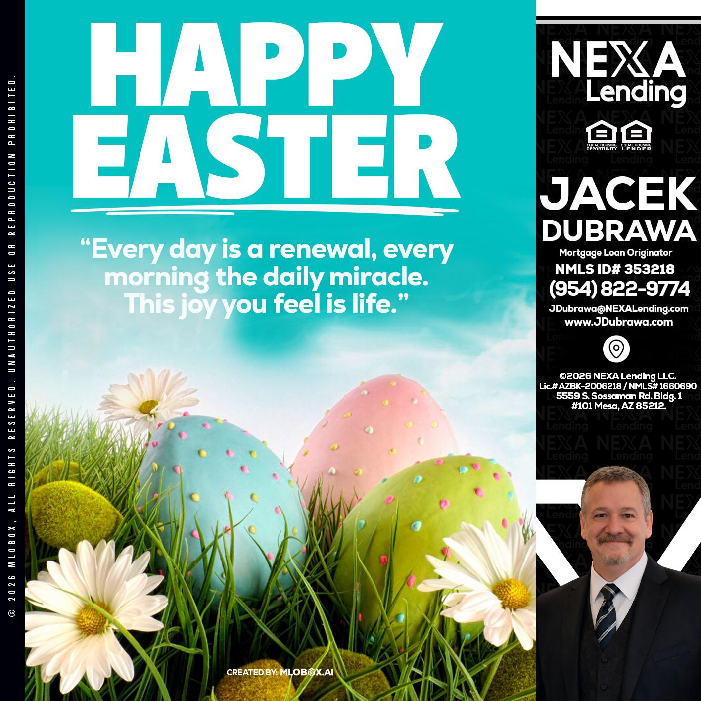 happy easter - Jacek Dubrawa -Senior Loan Officer