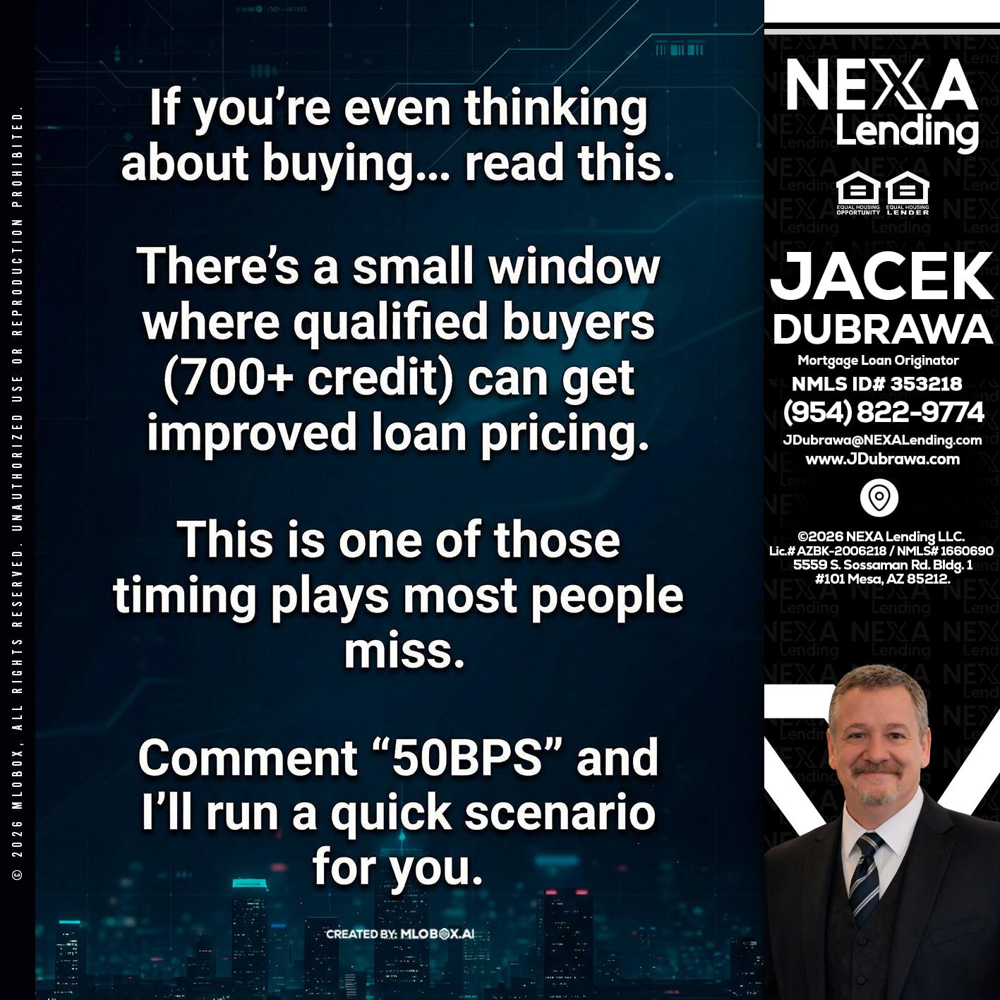 IF YOU EVER - Jacek Dubrawa -Senior Loan Officer