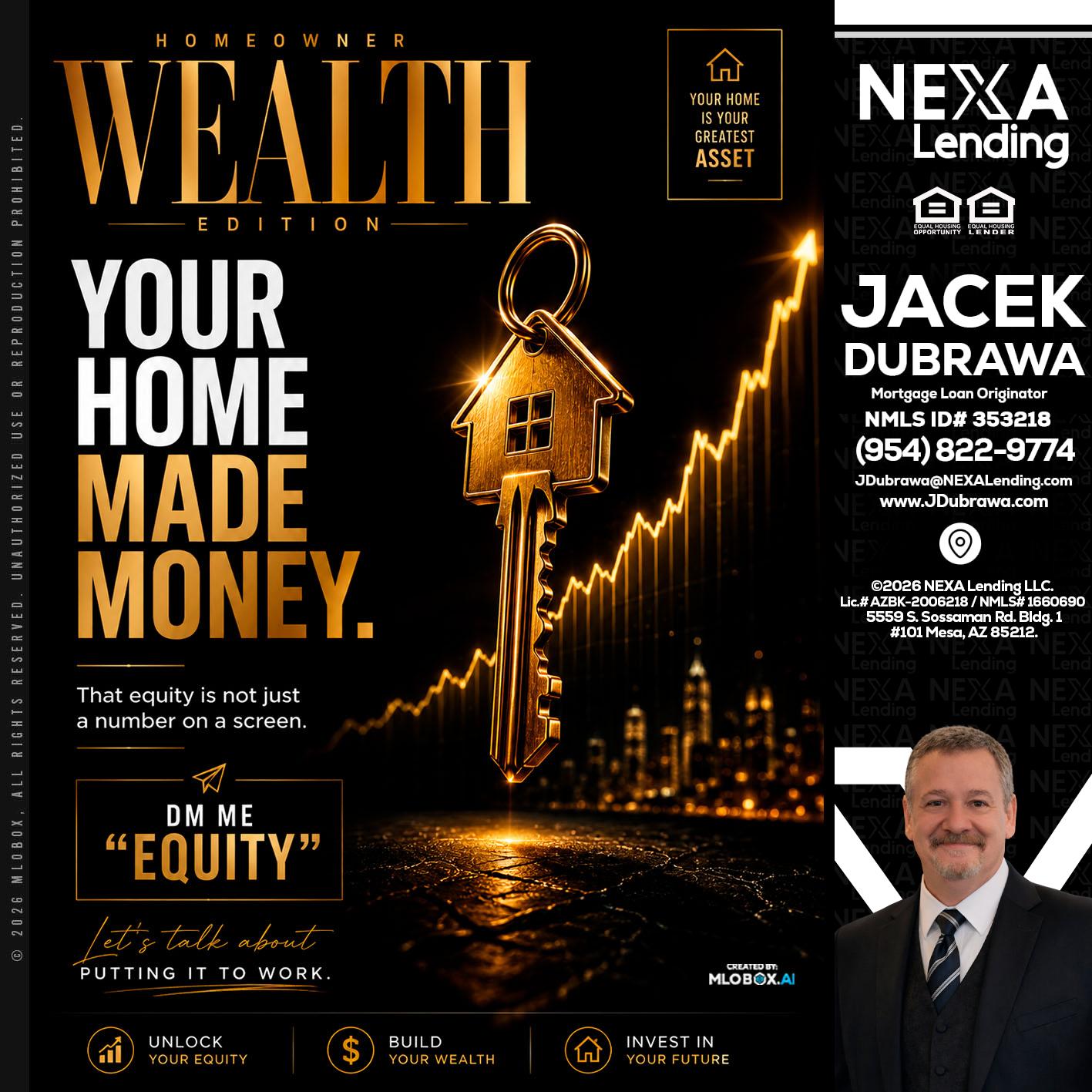 YOUR HOME MADE - Jacek Dubrawa -Senior Loan Officer