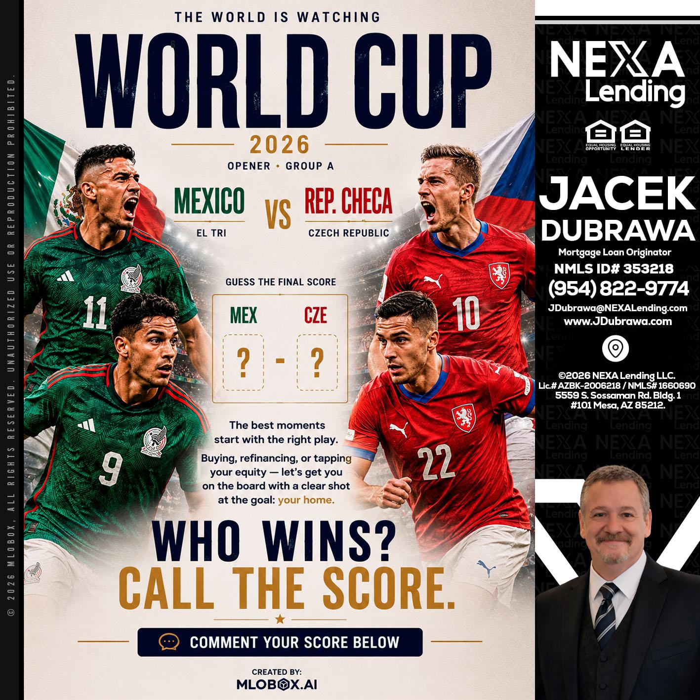 WORLD CUP 2026 - Jacek Dubrawa -Senior Loan Officer