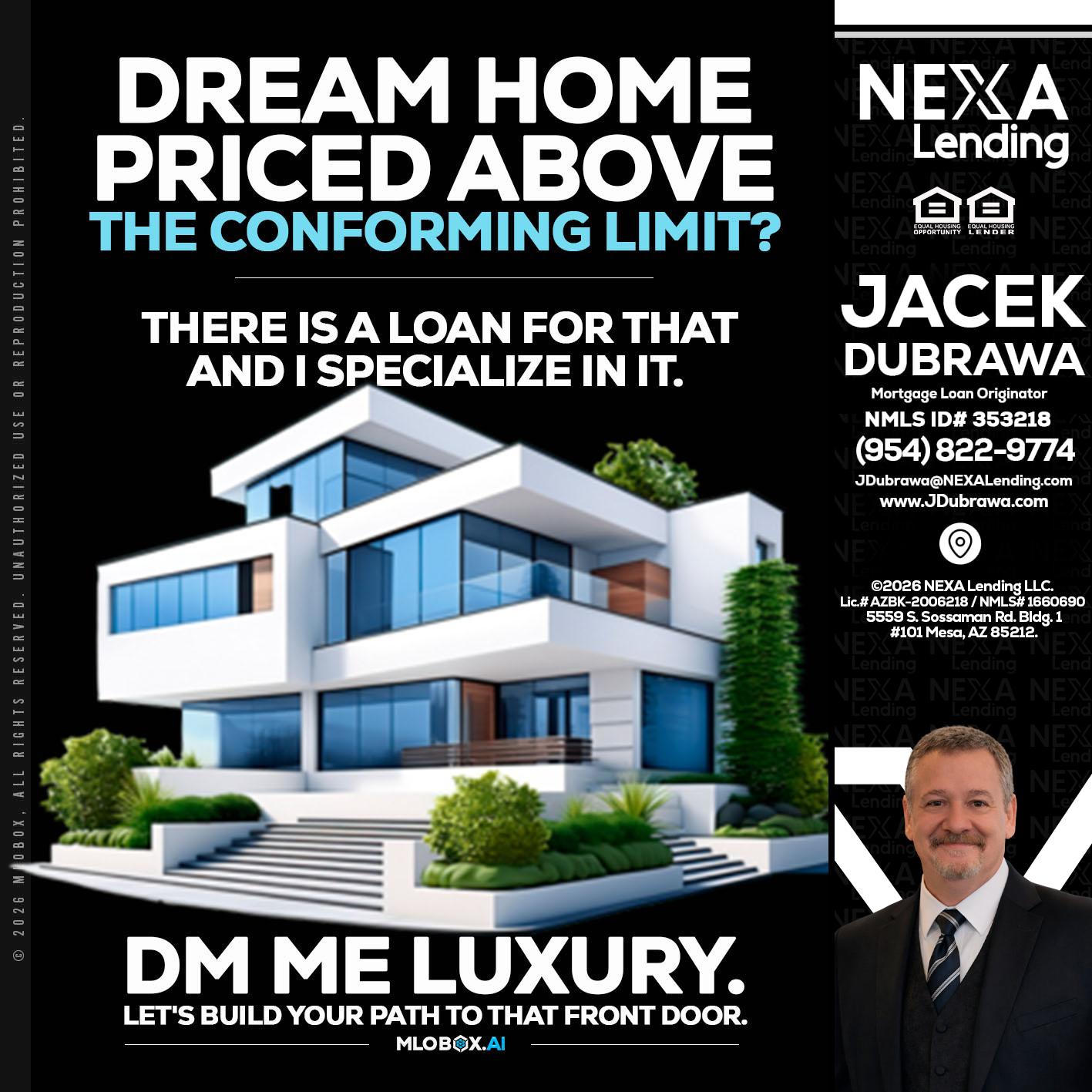 DREAM HOME - Jacek Dubrawa -Senior Loan Officer