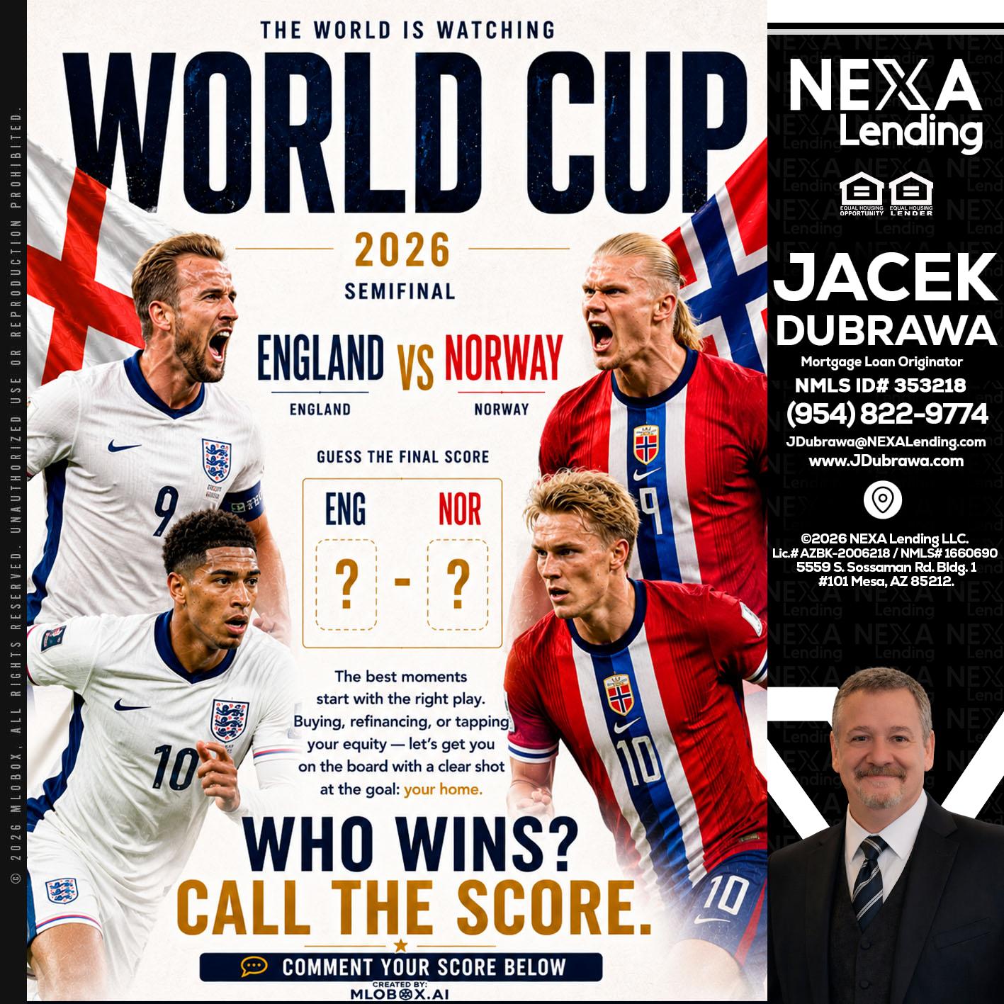 WORLD CUP 2026 - Jacek Dubrawa -Senior Loan Officer