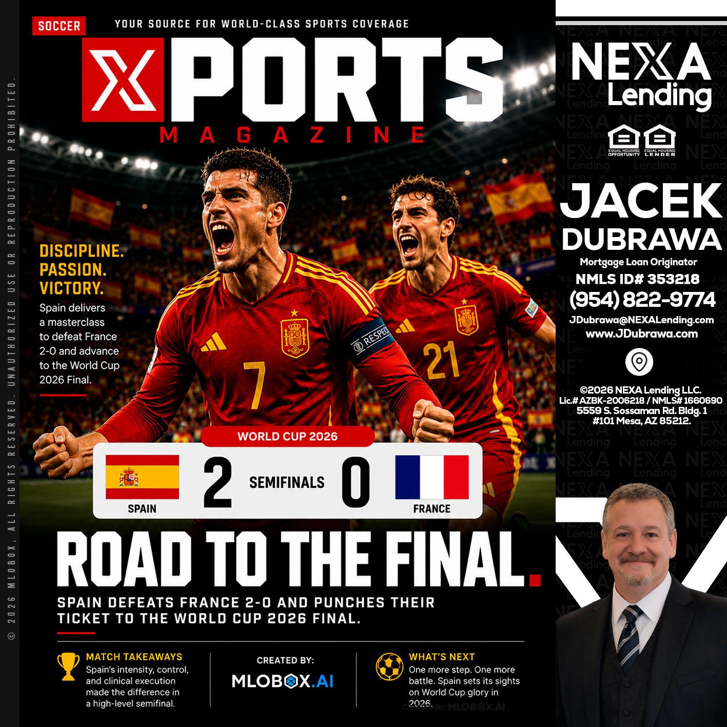 XPORTS WORLD CUP 2026 - Jacek Dubrawa -Senior Loan Officer