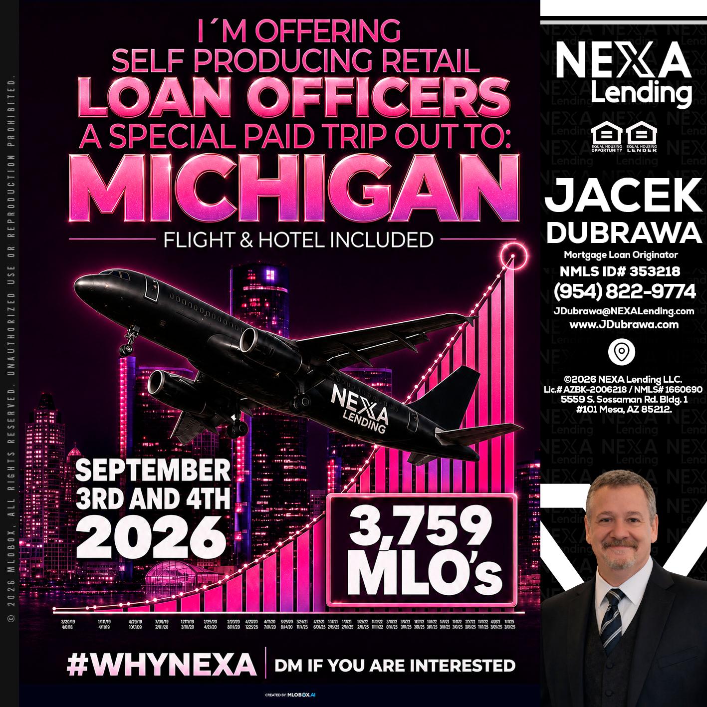 MICHIGAN TRIP - Jacek Dubrawa -Senior Loan Officer