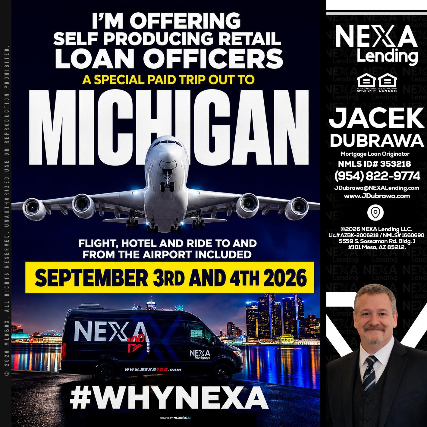 MICHIGAN - Jacek Dubrawa -Senior Loan Officer