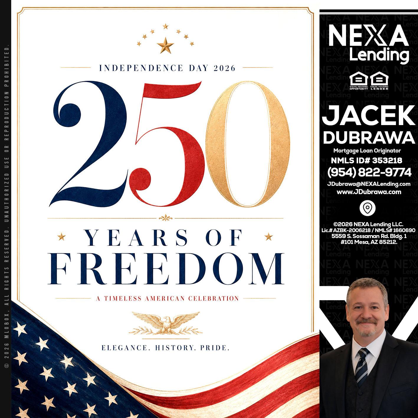 250 YEARS - Jacek Dubrawa -Senior Loan Officer