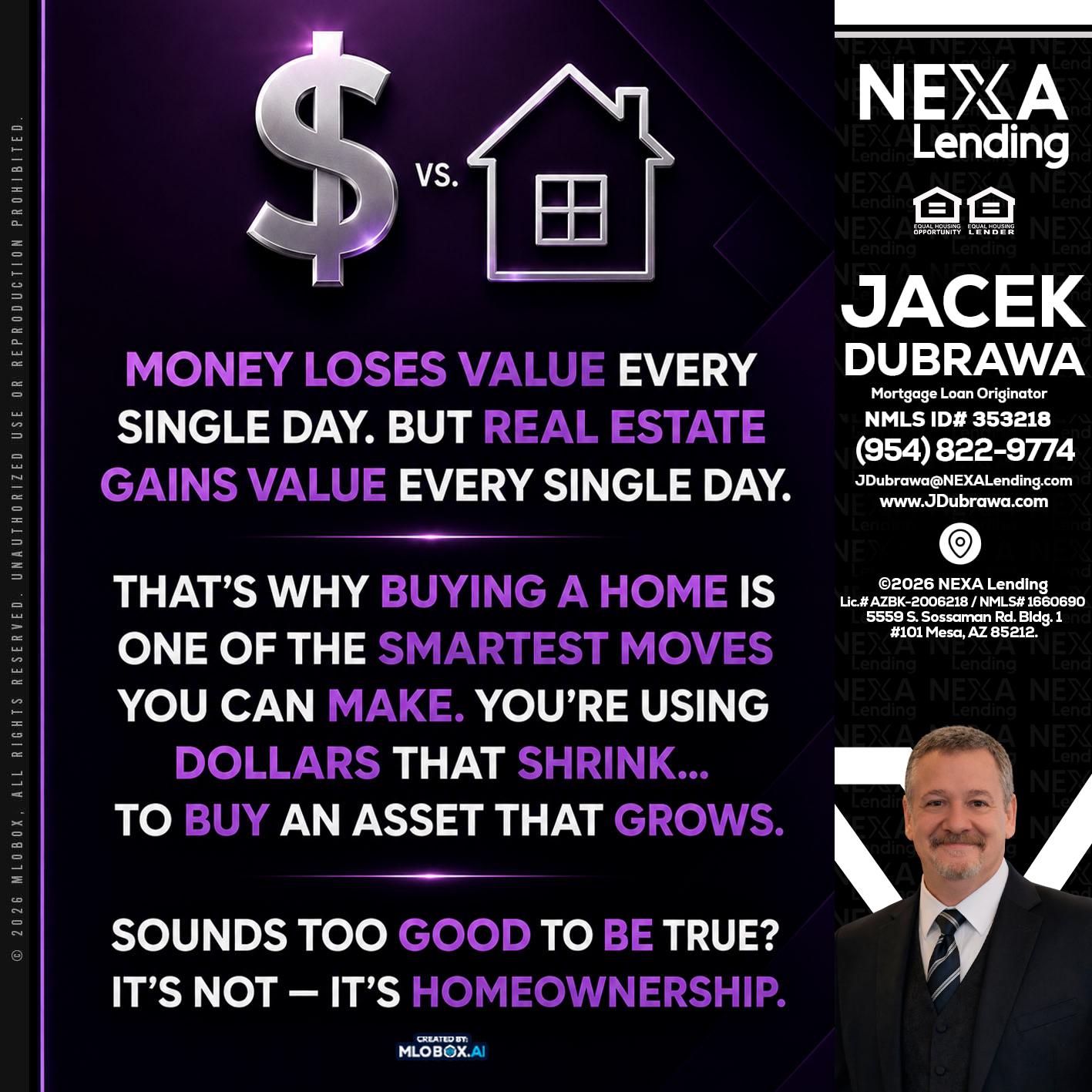 MONEY LOSES - Jacek Dubrawa -Senior Loan Officer