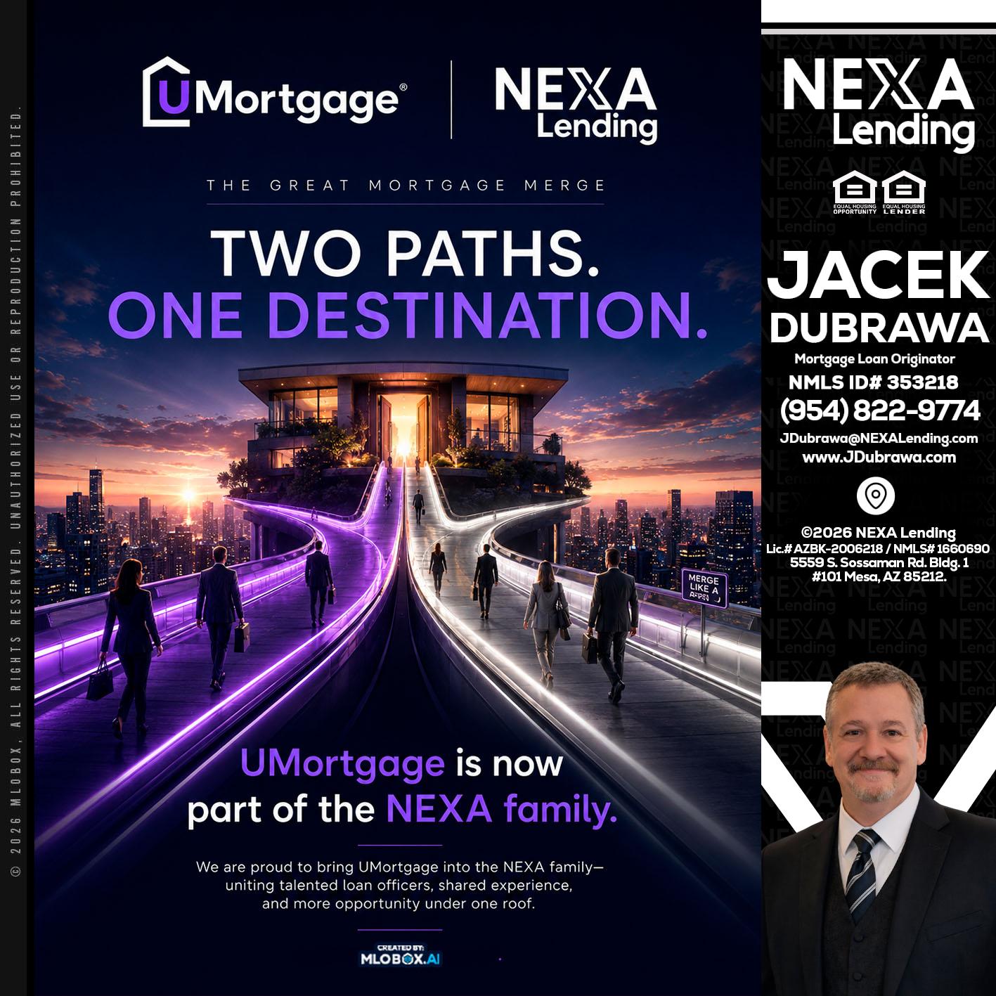 two path - Jacek Dubrawa -Senior Loan Officer