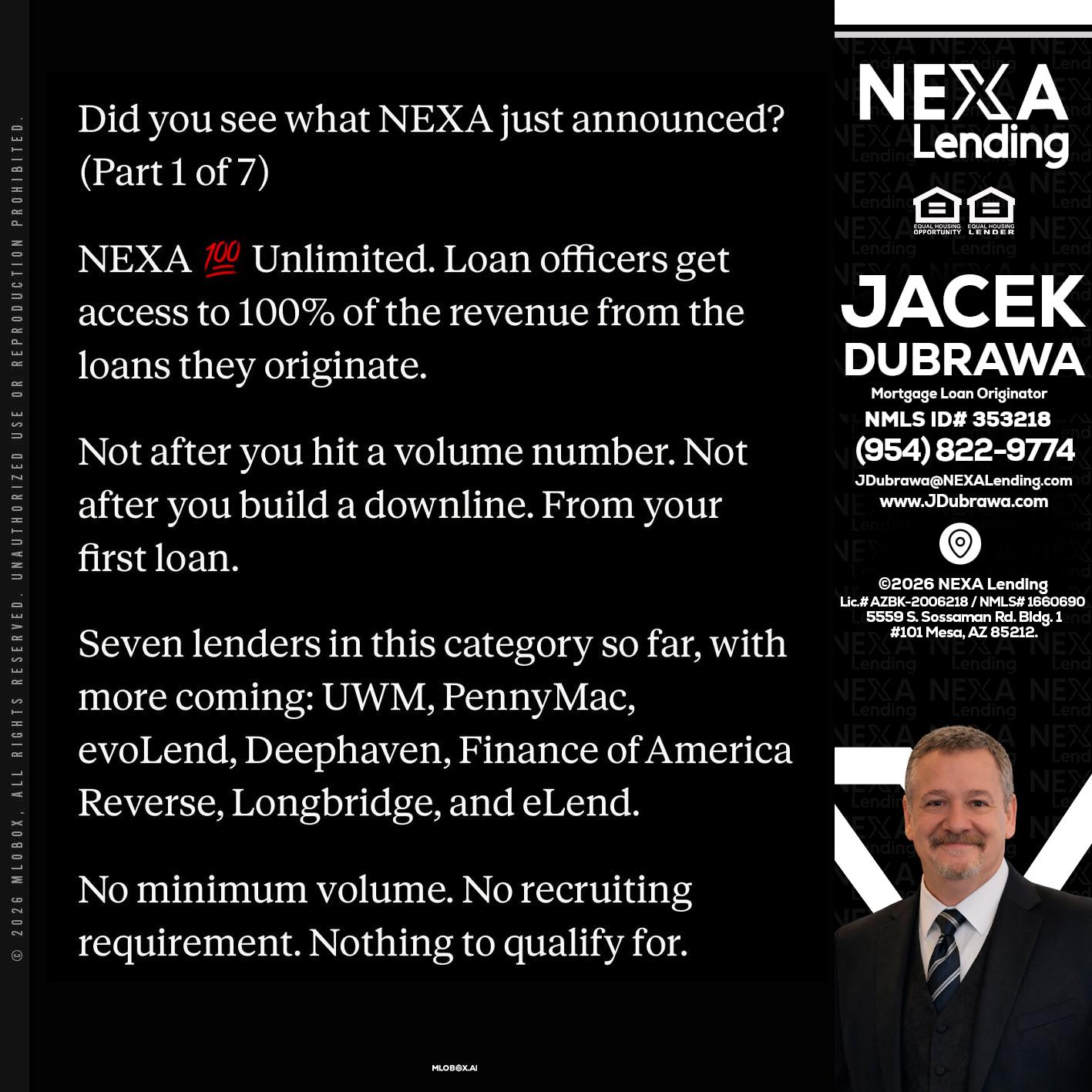 DID YOU KNOW - Jacek Dubrawa -Senior Loan Officer